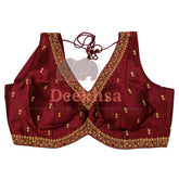 Blouse - Traditional V Neck