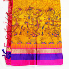 Kanchipuram Semi Silk - Kalamkari PrintKANSEMSLKALAM